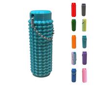 Stim Tools for Adults, Portable Vibrant Colors Fidget Tool, Pain Spiky Grippy Stim Keychain, 3D Printed Venting Key Pendant with Quiet Design for Anxiety Relief(Cyan)