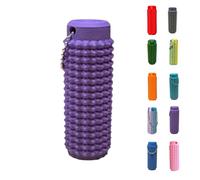 Stim Tools for Adults, Portable Vibrant Colors Fidget Tool, Pain Spiky Grippy Stim Keychain, 3D Printed Venting Key Pendant with Quiet Design for Anxiety Relief(Purple)