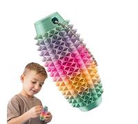 Stimming Grip Stim Keychain, 3D Printed Calming Portable Anti Stress Charm Spiky Tools,Pain Stim Fidget, Hard Spiky Sensory Toys, Novelty gift For Friends