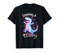 Stimming & Winning Funny Autism Dinosaur Flapping T-Shirt