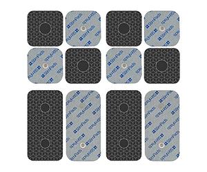 StimPads Professional Silver TENS Machine Pads Compatible with Compex Devices-Mix 12-pack with Double 3.75mm Easy Snap-TENS Replacement Pads The Best Conductivity-Certified Medical Device by Motron NV