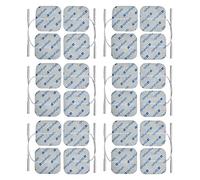 StimPads TENS and EMS Machine Electrodes Pads - 24-Pack 50X50mm with 2mm Universal Pin Connectors - Reliable and High Quality Electroden Replacement Pads - Medically Certified Device by Motron NV