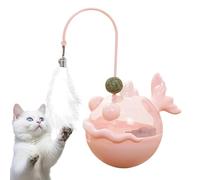 Stimulating Cat Toys | Catnip Chew Teaser for Indoor,Sensory Exercise Treat Dispenser with Feather for Mental Stimulation Hunting Training Boredom Relief