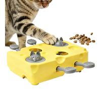Stimulating Cat Toys Non Slip Funny Cheese Food Dispenser