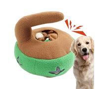 Stimulating Dog Toys,Curling Puck Shape Dog Toys Puppy Puzzles | Dog Stimulation Toys With Sound, Dog Treat Toy for Home, Indoor, Pet