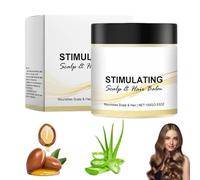 Stimulating Scalp and Hair Balm, Deep Nourish Dry Scalp, Strengthen Hair from Root, Scalp Treatment Moisturiser Balm with Shea Butter, Hydrating Care Cream for All Hair Types (1pcs)