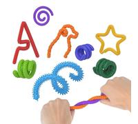 Stimulating Sensory Strings, Kids Fidget Toy Set, 8-Piece Stress Relief Activity, Relaxing Calming Classroom Travel Companion, Home School Play Gear for Kids, Students, Teachers