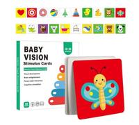 Stimulation Cards - 20 Cards, Double-sided Including 40 Patterns, High Contrast Learning | Visual Activity Development Flashcard Toys For 0-3 Year Kids