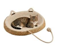 Stimuli Cat Basket - Woven Kitten Sleeping,Kitten Scratch Bed - for Pet Parents Trainers Apartment Home Office Shelters Bedroom Living Room Study