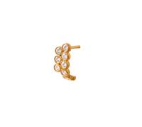 STINE A Jewelry Coco Earring Single Goldplated Silver 1410-02-S - Woman - 925 Sterling Silver Gold