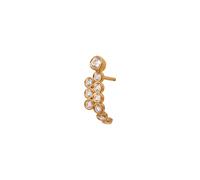 STINE A Jewelry Coco Sæur Earring Single Goldplated Silver 1414-02-S - Woman - 925 Sterling Silver Gold