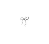 STINE A Jewelry Flow Bow Earring Single Silver 1343-00-S - Woman - Quartz - 925 Sterling Silver Silver 18 mm