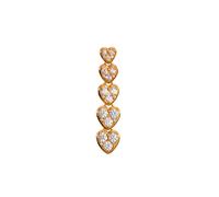 STINE A Jewelry J'adore Earring Single Goldplated Silver 1412-02-S - Woman - 925 Sterling Silver Gold 29 mm