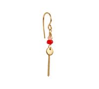 STINE A Jewelry Miss Paris Mini Earring Single Goldplated Silver 1419-02-S - Woman - 925 Sterling Silver Gold/Multicoloured