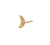 STINE A Jewelry Petit Bella Moon Earring Single Goldplated Silver 1281-02-S - Woman - 925 Sterling Silver Gold 9 mm