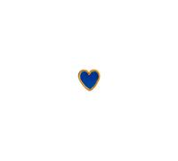 STINE A Jewelry Petit Love Heart Earring Single Goldplated Silver 1181-02-Cobalt Blue - Woman - 925 Sterling Silver Blue/Gold