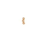 STINE A Jewelry Three Dots Earring Single Goldplated Silver 1004-02-S - Woman - 925 Sterling Silver Gold 6 mm