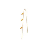 STINE A Jewelry Three Leaves Earring Single Goldplated Silver 1042-02-s - Woman - 925 Sterling Silver Gold 16,3 cm