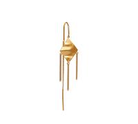STINE A Jewelry Windy Viola With Chains Earring Single Goldplated Silver 1417-02-S - Woman - Quartz - 925 Sterling Silver Gold