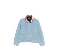 Stine Goya contrasting-collar denim jacket - Blue XS-S-M
