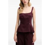 Stine Goya peplum-waist top - Red M