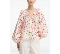Stine Goya ruffled floral-print blouse - Neutrals L