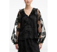 Stine Goya ruffled polka-dot blouse - Black XS-S