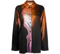 Stine Goya Sophia abstract-pattern print shirt - Brown XS