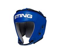 STING Competition Head Guard, IBA-Approved and USA Boxing-Approved Headgear, Premium Boxing Equipment for Professional Competition and Boxing Training, Blue, L