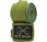 STING Elasticised Hand Wraps, Comfortable Wraps with Secure Support, Ideal for Boxing, MMA, Muay Thai, and Martial Arts, Wrist Wraps for Men and Women, Khaki, 3 m