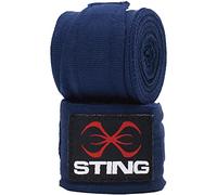 STING Elasticised Hand Wraps, Comfortable Wraps with Secure Support, Ideal for Boxing, MMA, Muay Thai, and Martial Arts, Wrist Wraps for Men and Women, Navy Blue, 3 m