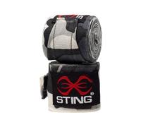 STING Elasticised Hand Wraps, Comfortable Wraps with Secure Support, Ideal for Boxing, MMA, Muay Thai, and Martial Arts, Wrist Wraps for Men and Women, Snow Camo, 4.5 m
