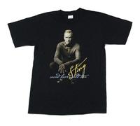 Sting Pic Image Sacred Love T-Shirt Graphic Printed Shirt Short Sleeve Mens Tee Black L