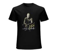 Sting Pic Image Sacred Love T-Shirt Graphic Top Printed Shirt Short Sleeve Mens Tee Black Size XL