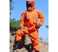 Sting Proof Beekeeping Suit,Thickened Beekeeper Suit With 4 Removable Fans for Commercial Backyard,Orange-150-165cm