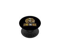 Sting The Beat Hip Hop Bee Crew Old School Rapper PopSockets Adhesive PopGrip