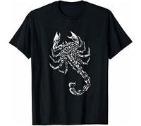 Sting White Scorpion Men's T-Shirt Graphic Printed Black Tee M