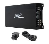 STINGER Audio MT-1000.5 1200 Watt RMS 5-Channel Car Audio Amplifier, Class D, Hexfet Mosfet, Crossover High-Pass/Low-Pass Filter, Subsonic Filter, Remote Subwoofer Bass Knob, Bass Boost Q