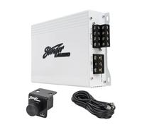Stinger Audio MT-600.4M 1000 Watt RMS 4-Channel Compact Marine Audio Amplifier, Class D, Hexfet Mosfet, Water-Resistant, Crossover High-Pass/Low-Pass Filters