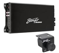 Stinger MT-2000 2000W RMS Monoblock Car Amplifier - High-Power Subwoofer & Bass Performance, 1Ω Stable, Low-Distortion Mobile Audio Upgrade