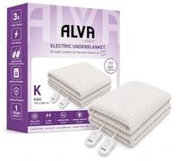 STINGRAY Electric Blanket Under Mattress King 150×200cm - Heated Underblanket Mattress Cover Dual Controllers - Coral Fleece - 3 Heat Settings - Fast Heat Up - Overheat Protection - 2×58W