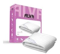 STINGRAY Electric Under Blanket 40W with 3 Heat Settings Auto Shut Off Tie Down Fit Soft Polyester Fleece Machine Washable Single 60 x 120 cm