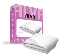 STINGRAY Electric Under Blanket 85W with 3 Heat Settings Auto Shut Off Tie Down Fit Soft Polyester Fleece Machine Washable Double 120 x 135 cm