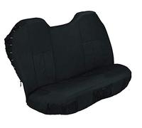 STINGRAY Heavy Duty Rear Car Seat Cover - Explorer Black, Water Resistant Poly Canvas, Universal Fit for Cars, Trucks & SUVs, 4 Utility Pockets, Ideal for Pets, 4x4, Outdoor Use
