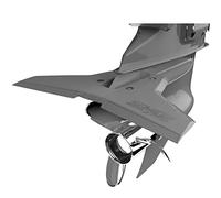 STINGRAY HYDROFOILS - Classic Senior 2 Hydrofoils for 40-300 hp (Grey) - Stabilizer Fins for Outboard/Outdrive Motors - Made in The USA