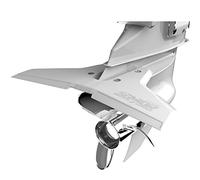 STINGRAY HYDROFOILS - Classic Senior 2 Hydrofoils for 40-300 hp (White) - Stabilizer Fins for Outboard/Outdrive Motors - Made in The USA