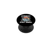 Stingray Is My Spirit Animal Kawaii Cartoon Funny Stingrays PopSockets Adhesive PopGrip