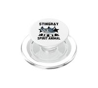 Stingray Is My Spirit Animal Kawaii Cartoon Funny Stingrays PopSockets PopGrip for MagSafe