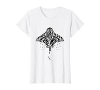 Stingray Lover Stingray Manta Ray Ocean Water Animal Love Value Graphic T-Shirt, Women, White, M