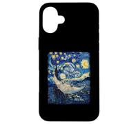 Stingray Manta Ray Starry Night Painting Case for iPhone 16 Plus